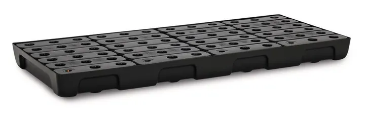 Tavă de colectare pentru butoaie mici, PE, 130x60 cm, capacitate de reținere 44 l cu grătar — Carl Roth, cod 23AK.1