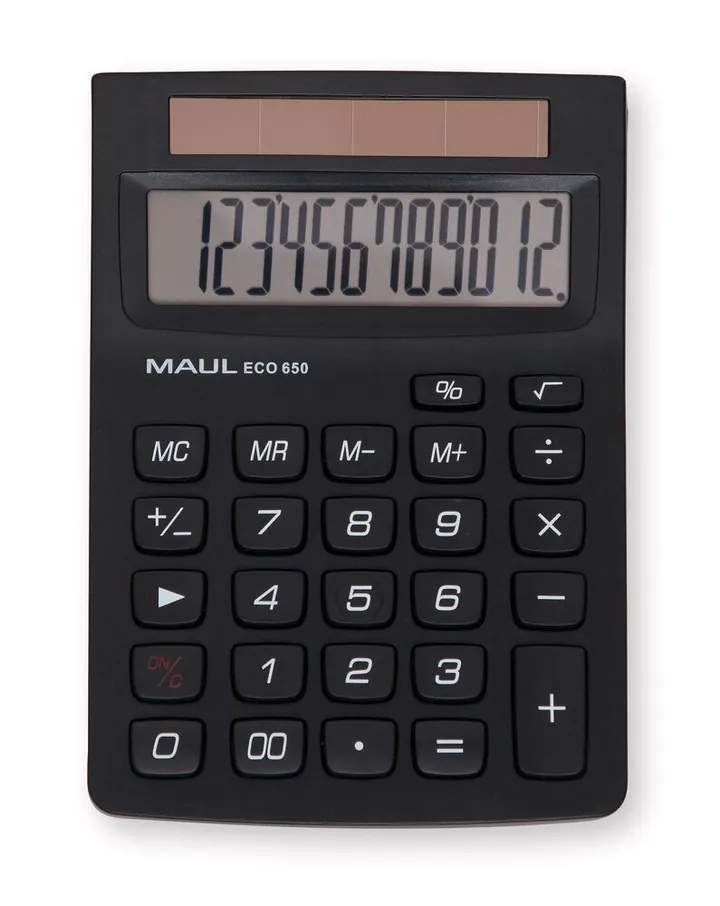 Calculator de buzunar solar ECO 650, L 145 x W 104 x H 33 mm, 97 g, 12 cifre — Carl Roth, cod 23ET.1