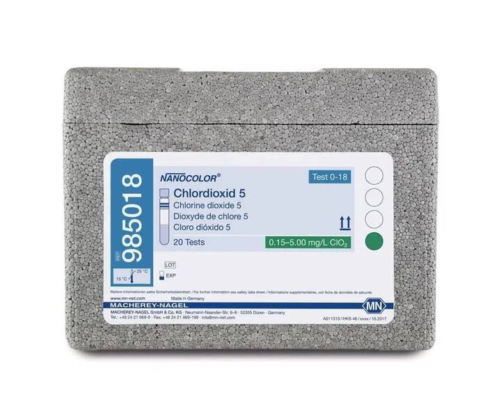 Test cu cuvetă rotundă NANOCOLOR®, Dioxid de clor 5, 1 bucată — Carl Roth, cod 23P3.1