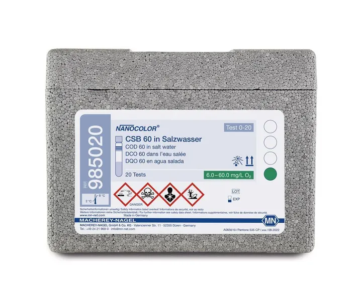 Test cu cuvetă rotundă NANOCOLOR®, CCO 60 în apă sărată, 1 bucată — Carl Roth, cod 23P5.1