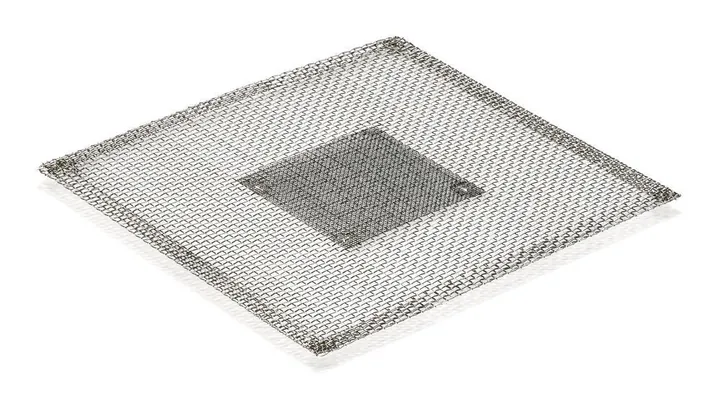 Suport cu plasă, 120 x 120 mm, Cu centru din oțel inoxidabil, 60 x 60 mm, 1 bucată — Carl Roth, cod 23T5.1
