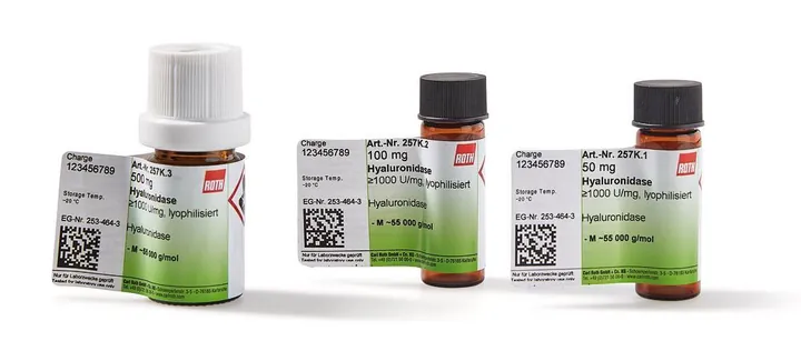 Hialuronidază, ovină, liofilizată, 100 mg, sticlă — Carl Roth, cod 257K.2