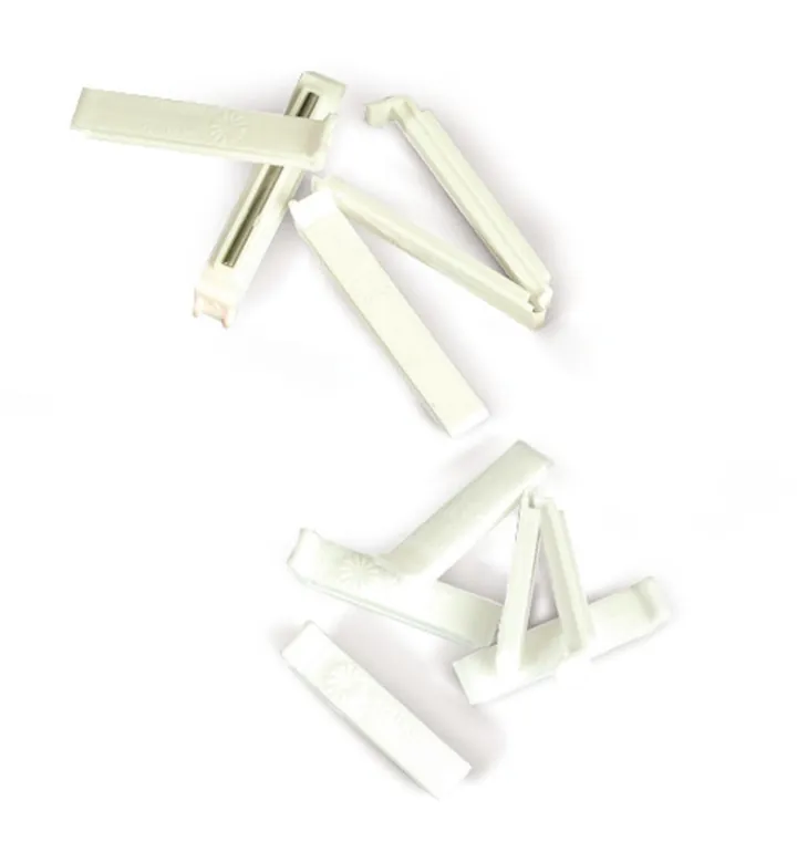 Spectra/Por® cleme, PP, cu greutăți, lungime de prindere 12 mm, 10 bucăți — Carl Roth, cod 2773.1
