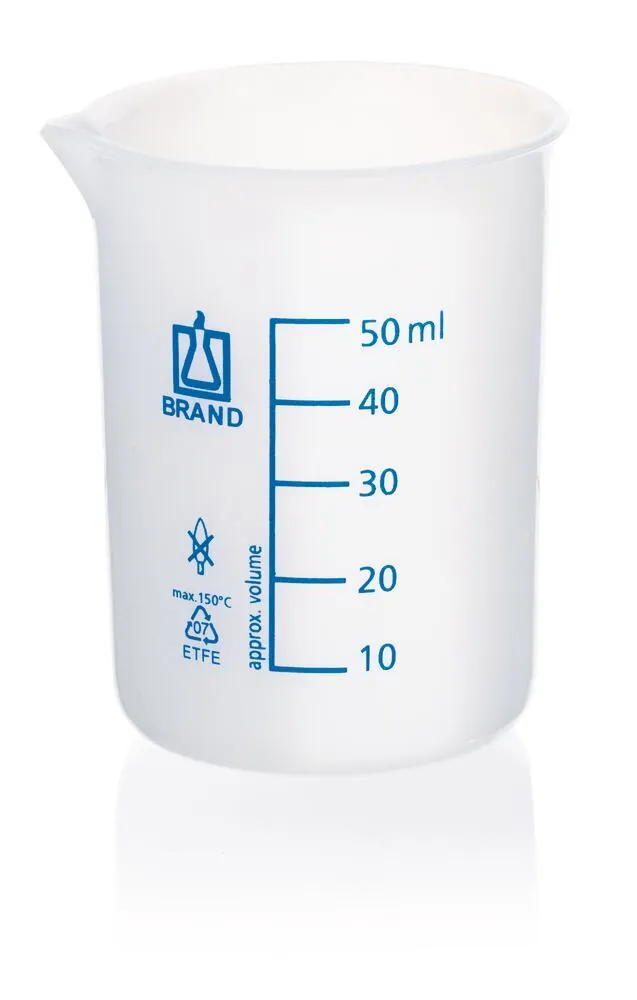 Pahar Berzelius, ETFE, cu cioc, 50 ml, 1 bucată — Carl Roth, cod 2882.1