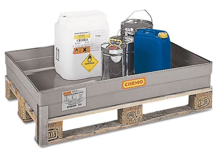 Cuva Sekuroka®-spillage, fără grătar, cu opritor, 1 bucată — Carl Roth, cod 2915.1