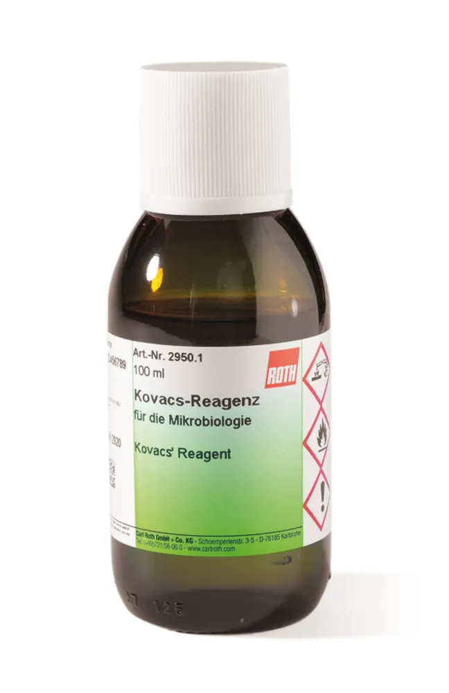Reactiv Kovacs, pentru microbiologie, 100 ml, sticlă — Carl Roth, cod 2950.1