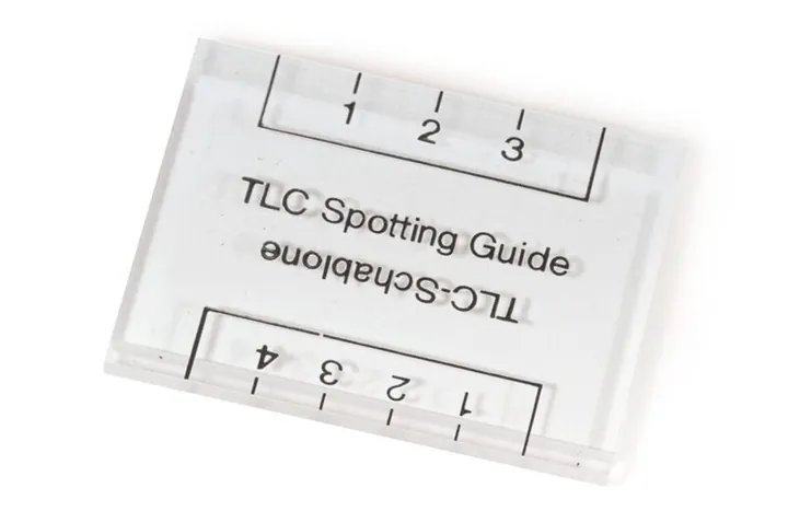 Ghidaje de spotare pentru plăci TLC, Dimensiune, 4 x 6 cm, 2 bucăți — Carl Roth, cod 3661.1