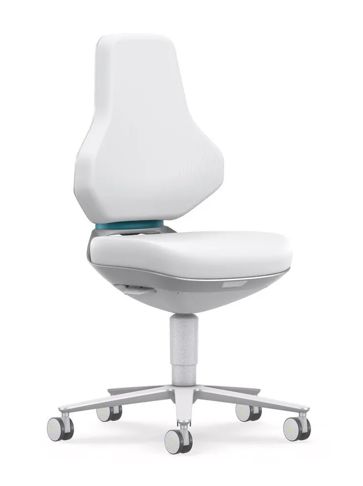 Scaun Texon pentru cameră curată, alb, înălțime șezut 450-620 mm, 1 bucată — Carl Roth, cod 3L0N.1