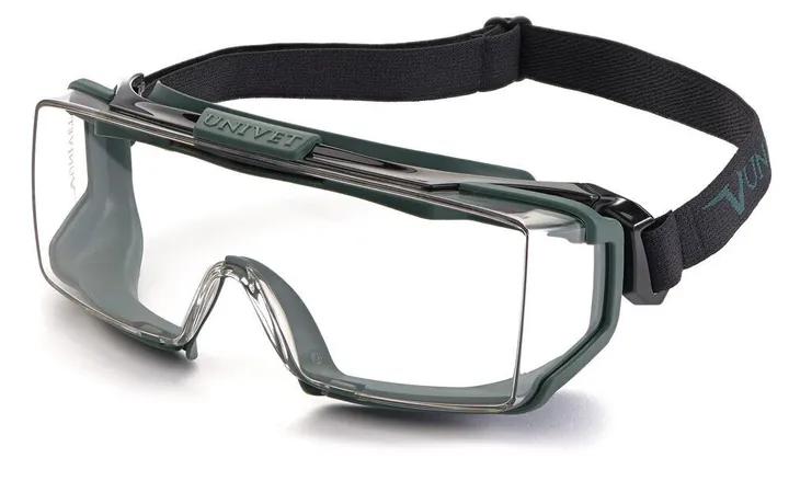 Ochelari de protecție 5X2 Advanced Goggle peste ochelari, clari, filtru UV, garnitură TPE, bandă de cap — Carl Roth, cod 3L4P.1
