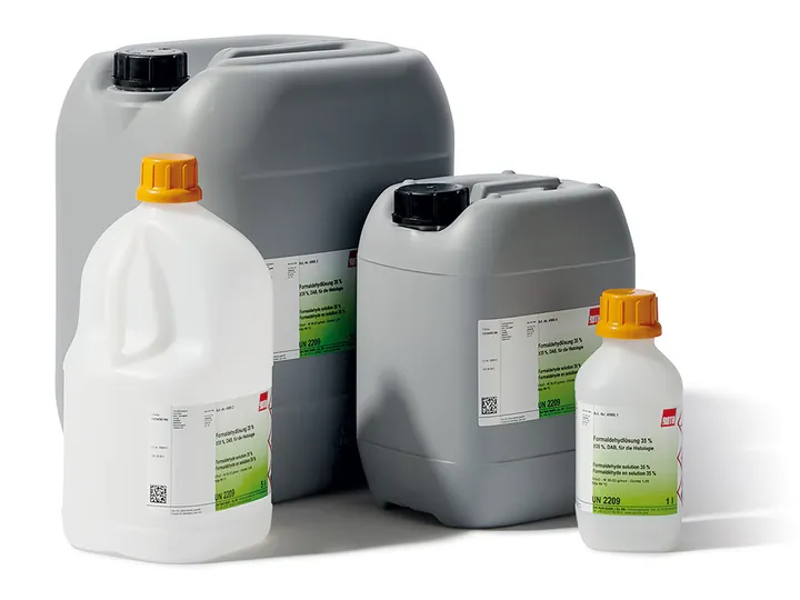 Soluție de formaldehidă 35 %, min. 35 % DAB, pentru histologie, 5 l, plastic — Carl Roth, cod 4980.2
