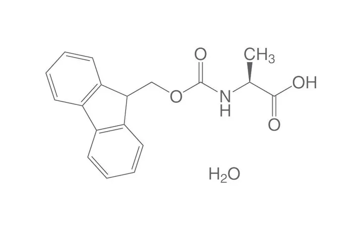 Fmoc-L-alanină monohidrat, PEPTIPURE®, min. 98 %, pentru biochimie, 50 g, sticlă — Carl Roth, cod 6646.2