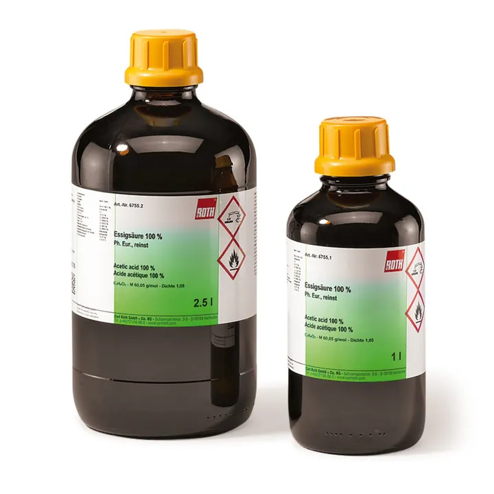 Acid acetic 100 %, Ph.Eur., 10 l, plastic — Carl Roth, cod 6755.4