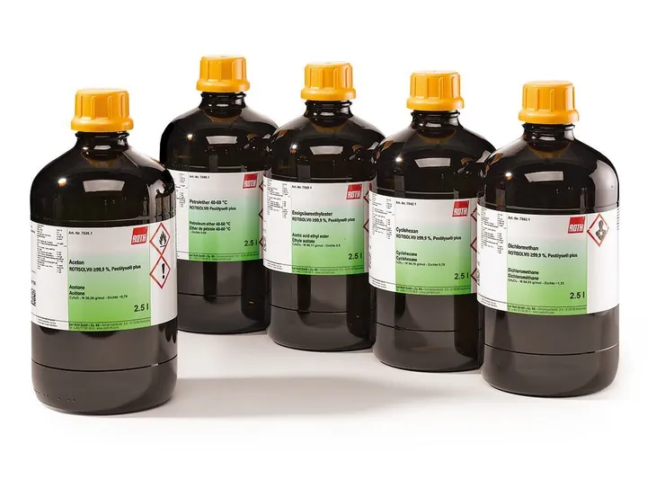 Diclorometan, ROTISOLV® min. 99,9 %, Pestilyse® plus, 2.5 l, sticlă — Carl Roth, cod 7562.1