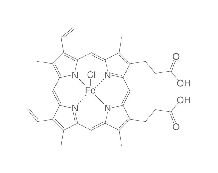 Hemină (clorură), min. 95 %, 5 g, sticlă — Carl Roth, cod 7629.2