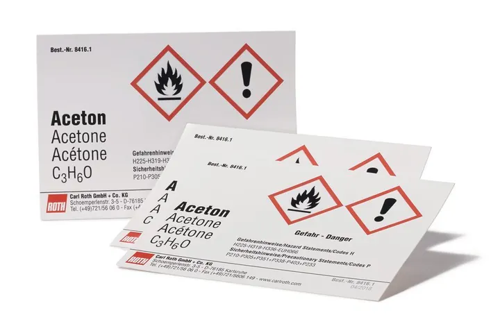Imprimare Sekuroka®-labels,, Acetonă, 10 unitate(unități) — Carl Roth, cod 8416.1