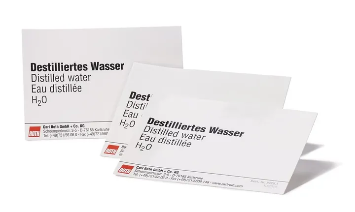 Imprimare Sekuroka®-labels,, Apă distilată, 10 unitate(unități) — Carl Roth, cod 8420.1