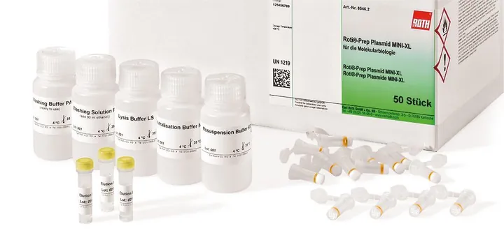 ROTI®Prep Plasmid MINI-XL, 10 preparate, pentru biologie moleculară, carton — Carl Roth, cod 8546.1
