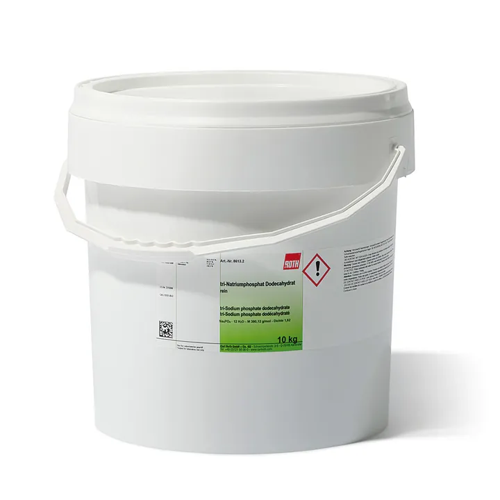 Fosfat trisodic dodecahidrat, pur, 10 kg, plastic — Carl Roth, cod 8613.2