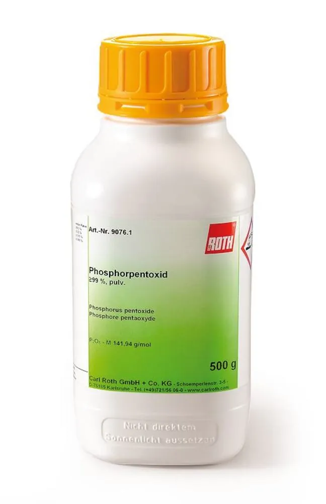Pentoxid de fosfor, min. 99 %, pulbere, 2.5 kg, plastic — Carl Roth, cod 9076.3