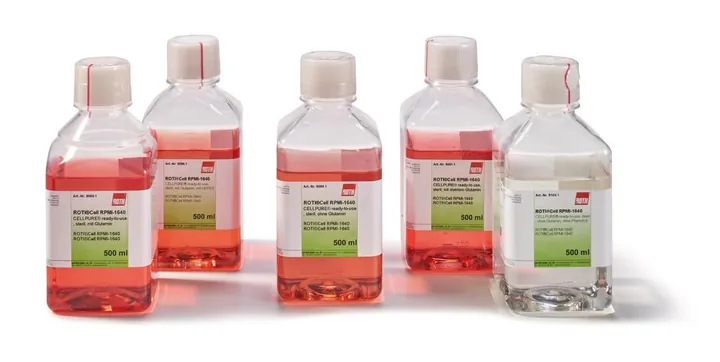 ROTI®CELL RPMI-1640, steril, cu glutamină, cu HEPES, 500 ml, plastic — Carl Roth, cod 9086.1