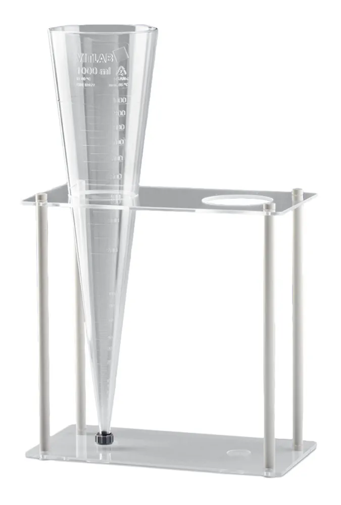 Suport pentru 2 conuri de sedimentare Imhoff, PMMA, L 300 x W 150 x H 290 mm — Carl Roth, cod 9147.1