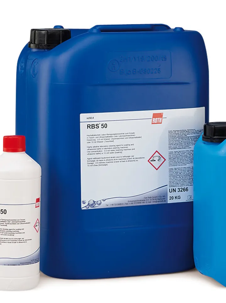Concentrat de curățare universal RBS® 50, lichid, pH bazic, 20 kg, plastic — Carl Roth, cod 9232.4