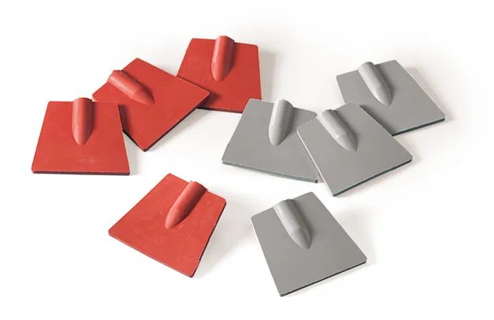 Ștergătoare Rotilabo®-rubber, cauciuc natural, în formă de spatulă, gri, tije de sticlă Ø 5-6 mm — Carl Roth, cod 9552.1