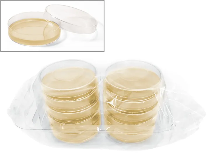 ROTI®Aquatest Placă YE, DEV, ISO 6222, gata de utilizare, sterilă, pentru microbiologie — Carl Roth, cod 9642.1