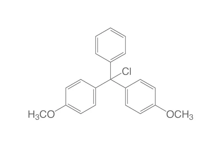 Clorură de 4,4'-dimetoxitritil, min. 98 %, pentru sinteză, 5 g, sticlă — Carl Roth, cod 9671.1
