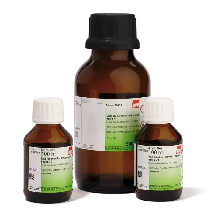 Karl Fischer ROTI®Hydroquant coulo CG, pentru titrare KF culometrică, 100 ml — Carl Roth, cod 9861.1