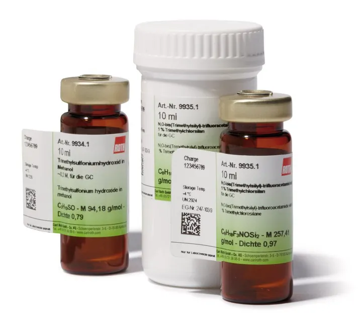 Hidroxid de trimetilsulfoniu în metanol, aprox. 0,2 M, pentru GC, 10 ml — Carl Roth, cod 9934.1