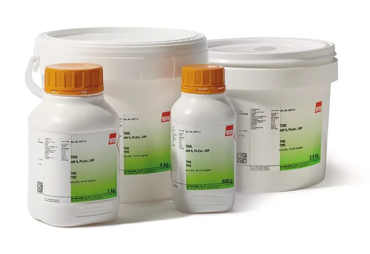 TRIS, min. 99 %, Ph.Eur., USP, 1 kg, plastic — Carl Roth, cod A411.2