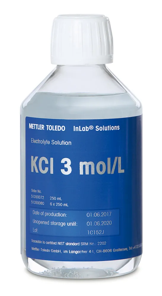 Electroliți, KCl 3 mol/l saturat cu AgCl, 250 ml — Carl Roth, cod A925.1