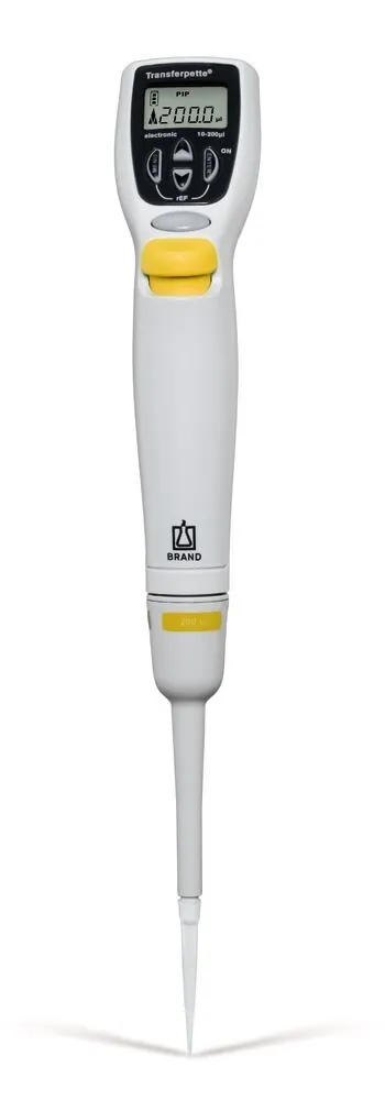 Pipetă microlitrică Transferpette® electronică, de la BRAND, cu alimentator, 10 - 200 µl — Carl Roth, cod AA40.1