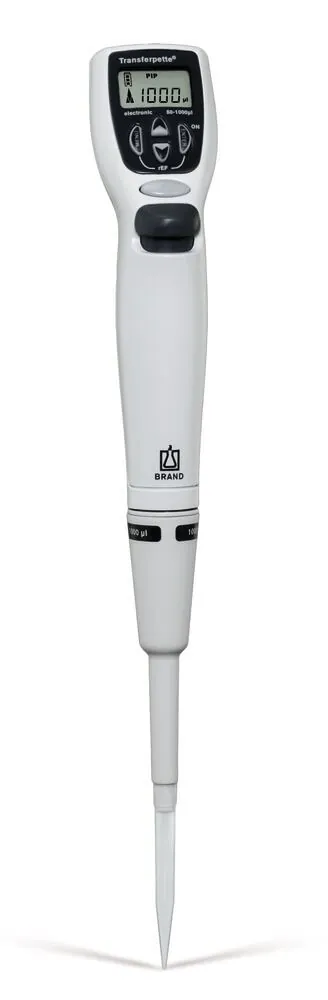 Pipetă microlitrică Transferpette® electronică, de la BRAND, cu alimentator — Carl Roth, cod AA41.1