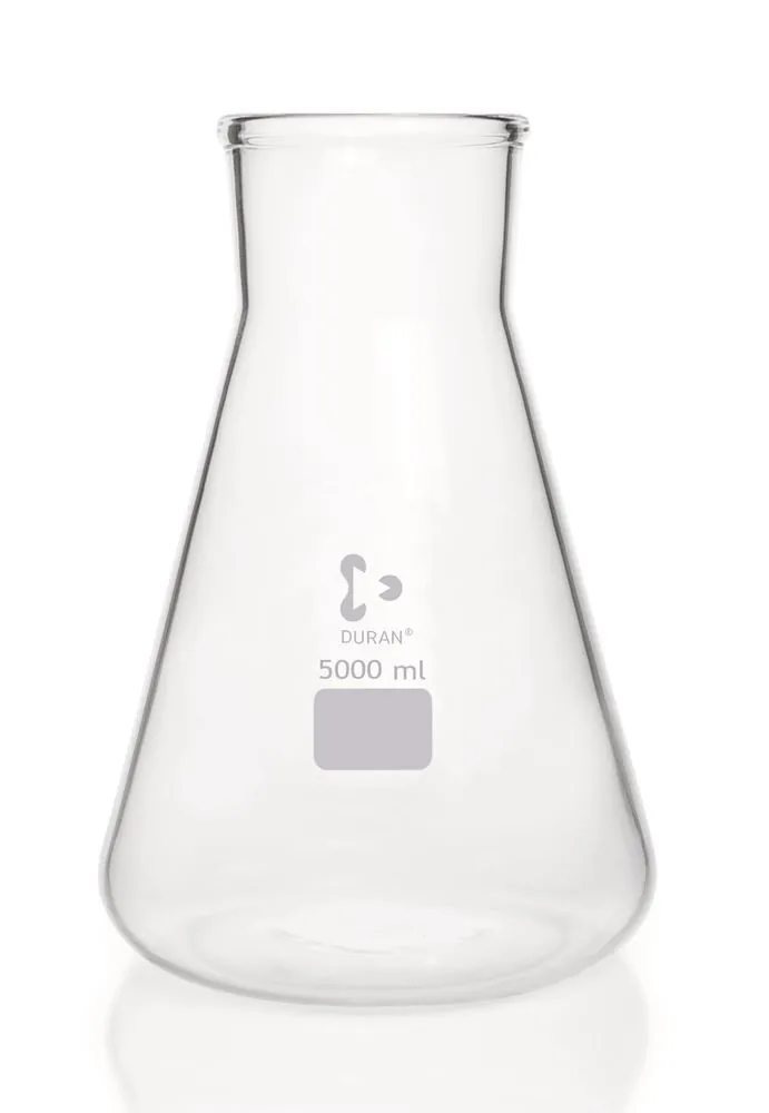 Balon Erlenmeyer cu gât larg, DURAN®, fără scală, 5000 ml, 1 bucată — Carl Roth, cod AAA4.1