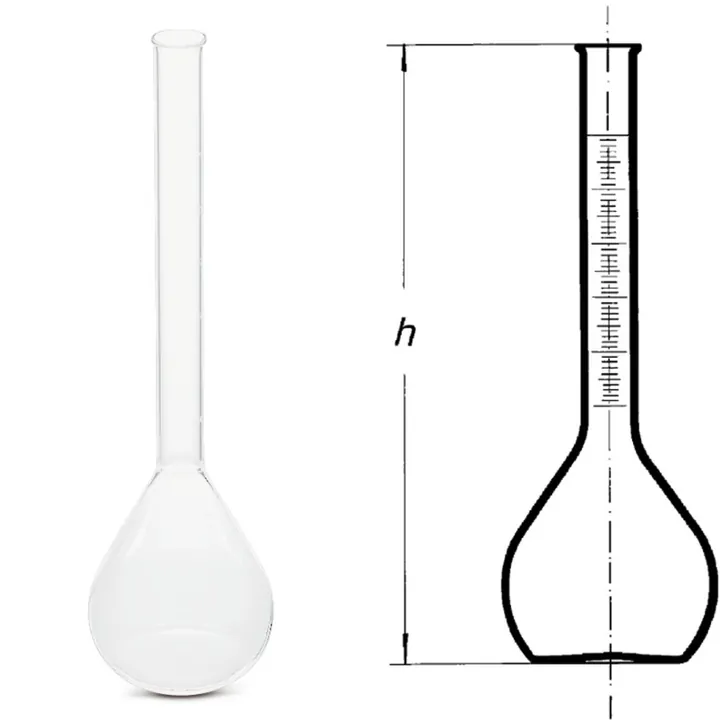 Rotilabo®-flask, 100 + 10 ml, cu gât gradat, sticlă borosilicată, 1 buc. — Carl Roth, cod ACA8.1