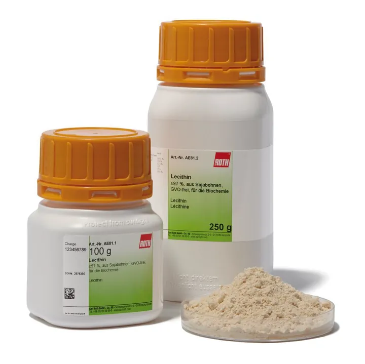 Lecitină, min. 97 %, din boabe de soia, fără OMG, pentru biochimie, 250 g — Carl Roth, cod AE81.2