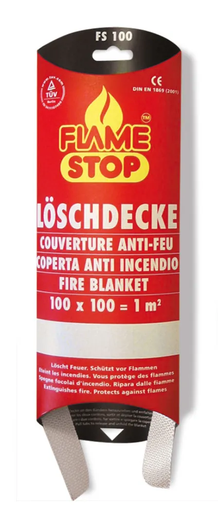 Pătură anti-incendiu FLAME STOP, EN 1869, 1997, L 100 x W 100 cm, 1 bucată — Carl Roth, cod AH78.1