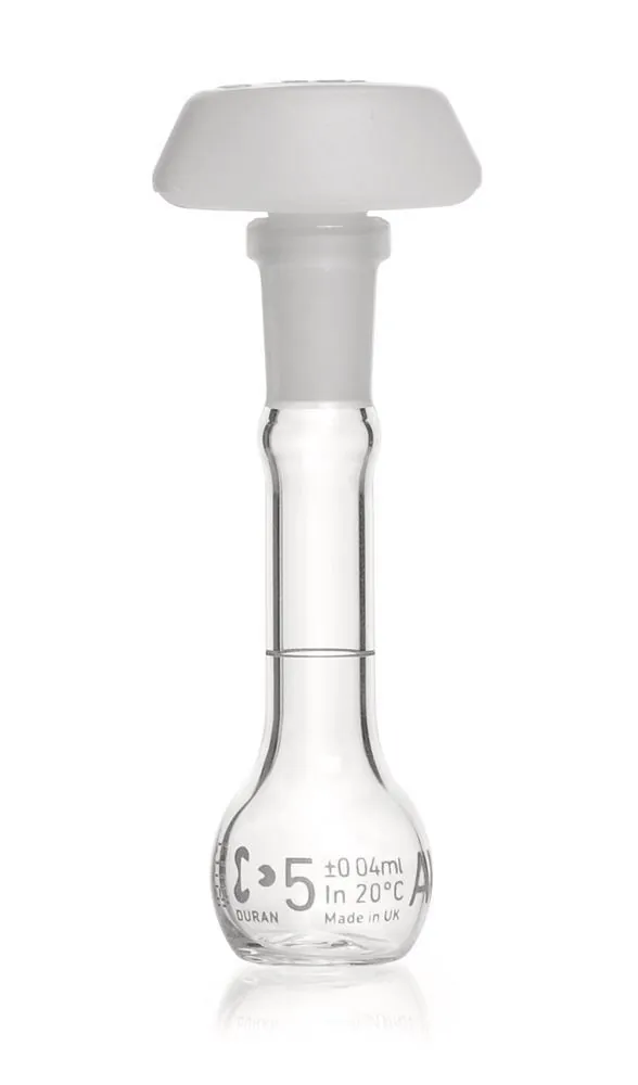 Balon cotat DURAN®-volum., clasa A, certificat de lot, 5 ml, gradație albastră, 2 bucăți — Carl Roth, cod AHN0.1