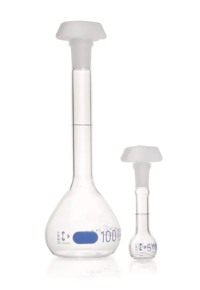 Balon cotat DURAN®-volumetric, cl. A, certificat individual, 1ml, gradație albastră — Carl Roth, cod AHP4.1