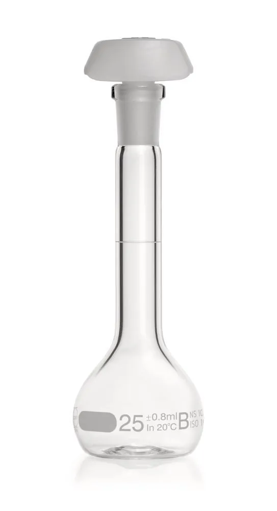 Balon cotat DURAN®-volumetric, clasa B, 25 ml, gradație albă, 2 bucăți — Carl Roth, cod AHX3.1
