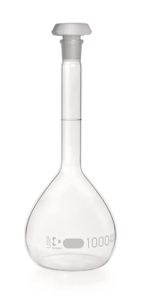 Balon cotat, cl. A, USP<31>, DURAN®, Sticlă transparentă, șlif standard NS 24/29 — Carl Roth, cod AKA0.2