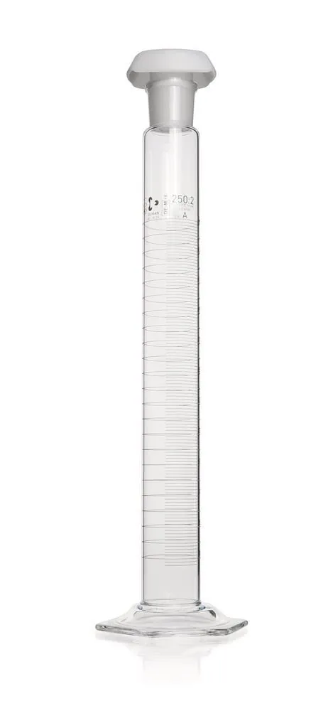 Cilindru gradat DURAN®-mixing 100 ml, cl. A, gradat albastru, subdiviziuni 1 ml, 2 bucăți — Carl Roth, cod AKE3.1