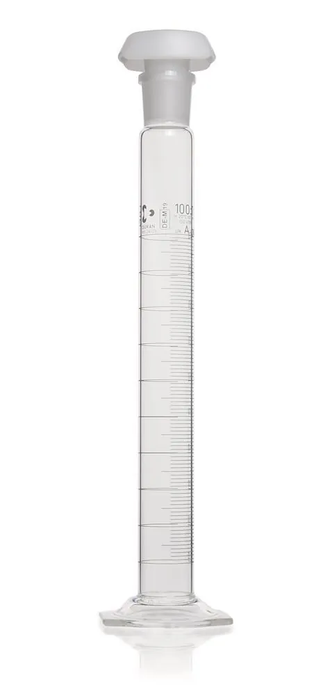 Cilindru gradat DURAN®-mixing 250 ml, cl. A, gradat albastru, subdiviziuni 2 ml, 2 bucăți — Carl Roth, cod AKE4.1