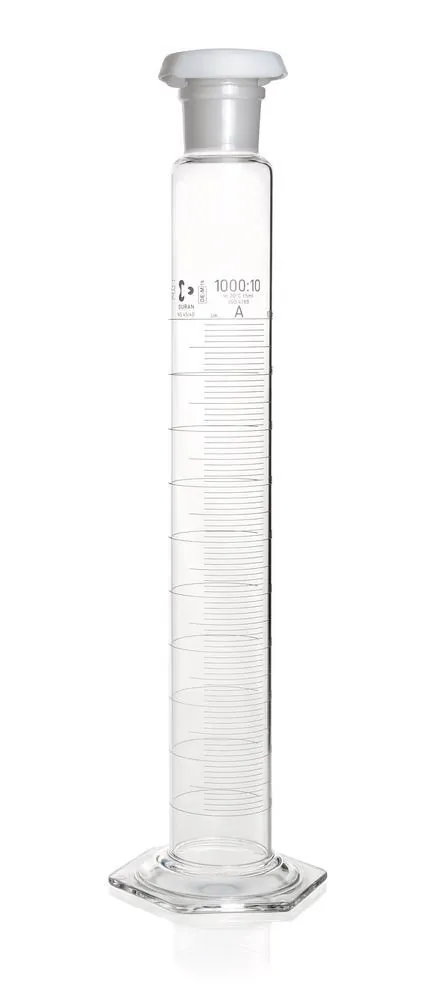 Cilindru gradat DURAN®-mixing 1000 ml, cl. A, gradat albastru, subdiviziuni 10 ml — Carl Roth, cod AKE6.1
