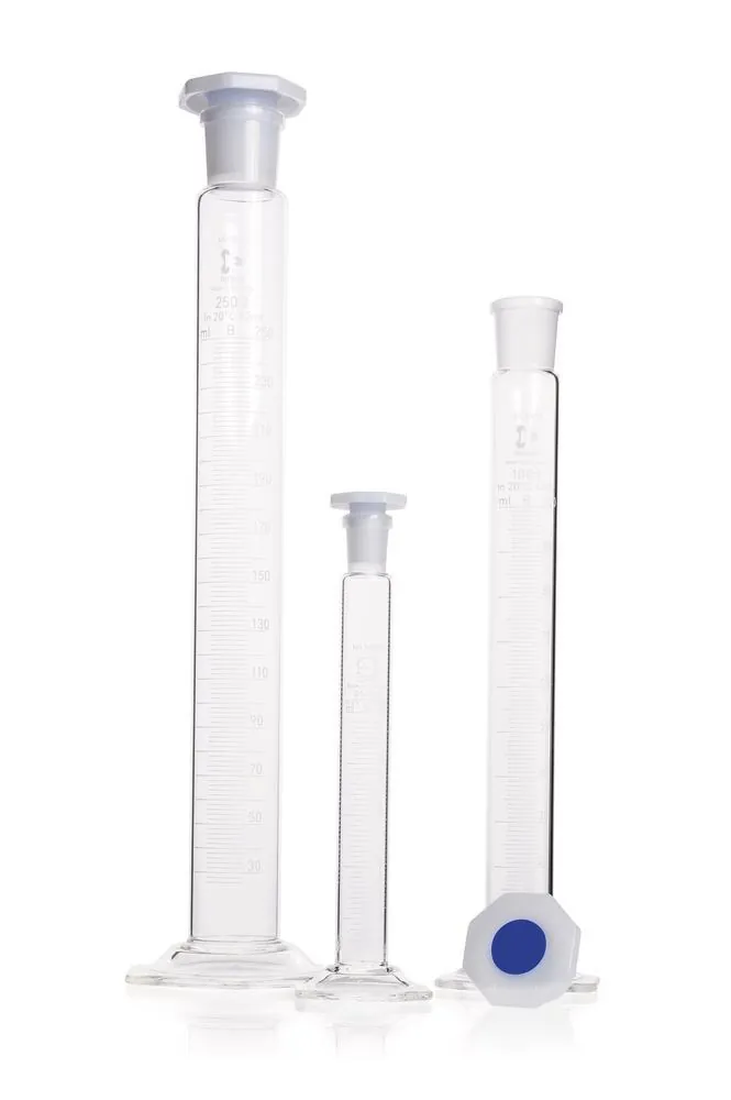 Cilindru gradat DURAN®-mixing 50 ml, cl. B, gradat alb, subdiviziuni 1 ml, 2 bucăți — Carl Roth, cod AKH0.1