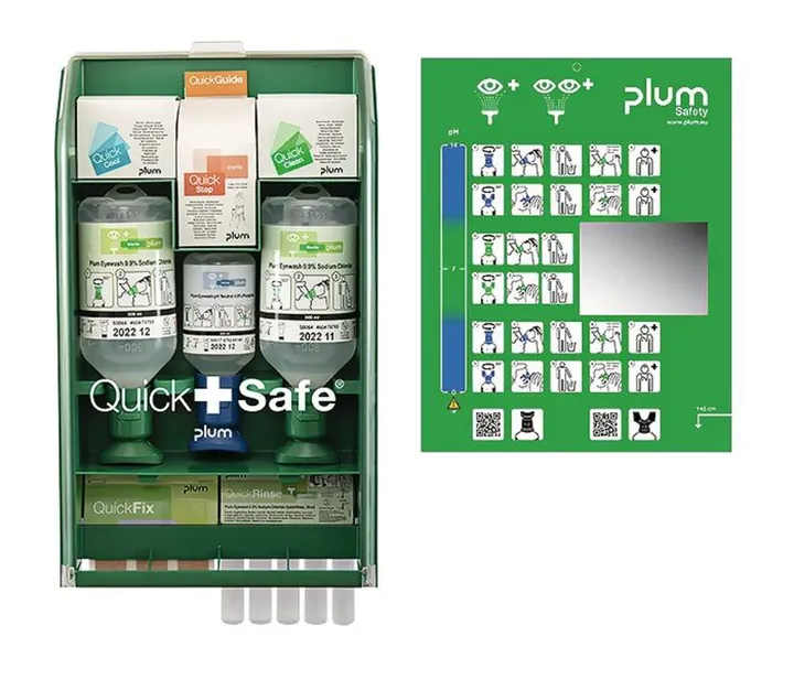 Trusă de prim ajutor pentru spălarea ochilor QuickSafe Complete — Carl Roth, cod ALA9.1