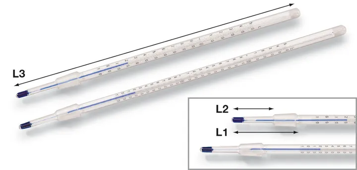 Termometru de precizie cu șlif, L 318 mm, -10 - +150°C,, 1 bucată(bucăți) — Carl Roth, cod ALN0.1