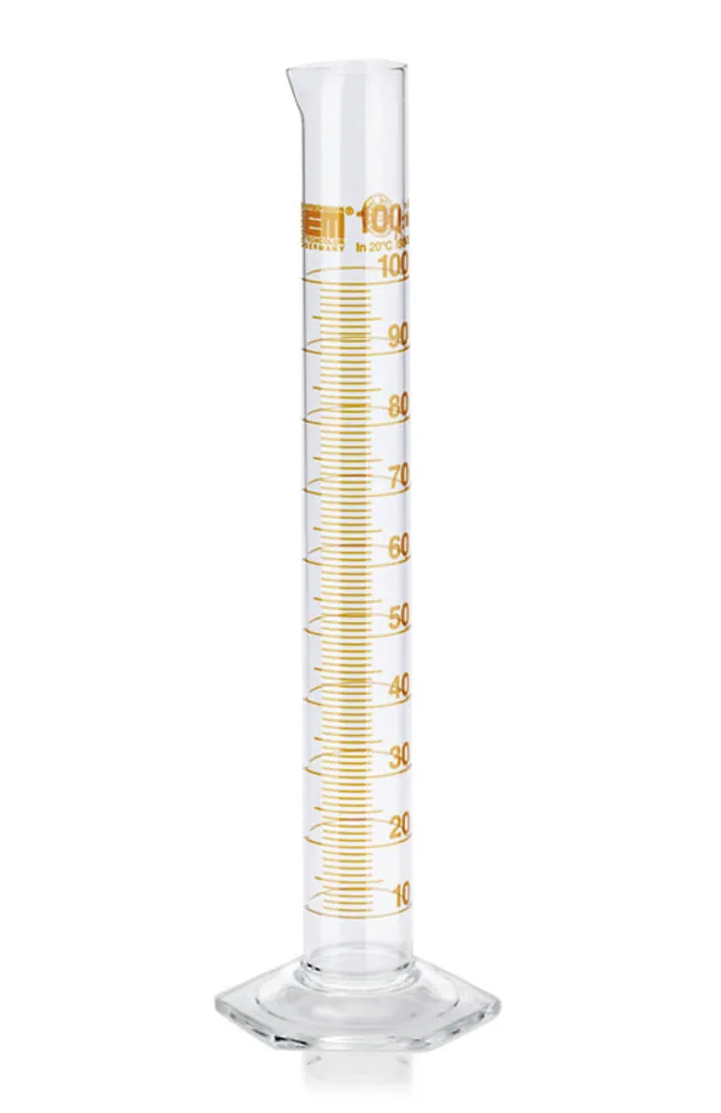 Cilindri gradați Cl. A, gradații ambrate, înalți DURAN®,, subdiviziuni 0.2 ml — Carl Roth, cod AN02.1